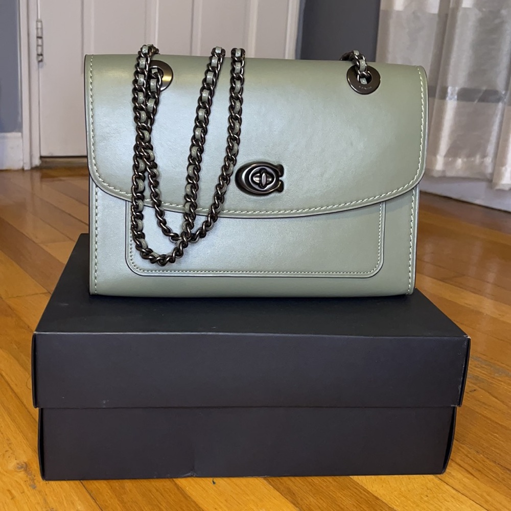 Coach Parker Leather Shoulder Bag NEW